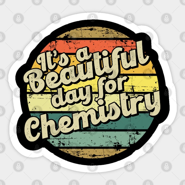 Chemistry gift for chemist. Perfect present for mother dad friend him or her Sticker by SerenityByAlex